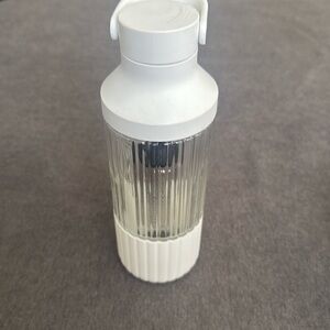 Beast hydration travel tumbler white glass